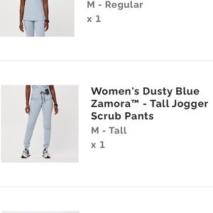 Medium Tall FIGS joggers blue